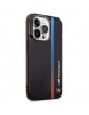 BMW iPhone 14 Pro Max Case Cover IML Tricolor Stripe Black