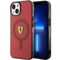 Ferrari iPhone 14 Hülle Case Cover MagSafe Rot