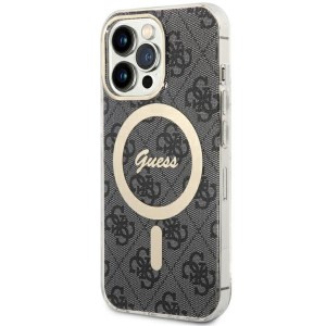 Guess iPhone 13 Pro Hülle Case Cover MagSafe 4G Schwarz