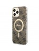 Guess iPhone 13 Pro Max Hülle Case Cover MagSafe 4G Braun