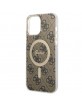 Guess iPhone 13 Pro Max Hülle Case Cover MagSafe 4G Braun