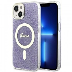 Guess iPhone 14 Plus / 15 Plus Case Cover MagSafe 4G Purple