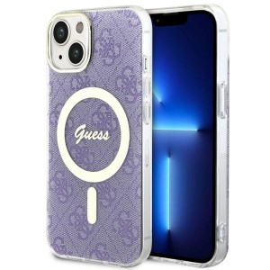 Guess iPhone 14 Plus Case Cover MagSafe 4G Purple