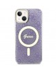 Guess iPhone 14 Plus / 15 Plus Hülle Case Cover MagSafe 4G Lila Violett
