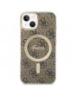 Guess iPhone 14 Plus / 15 Plus Case Cover MagSafe 4G Brown