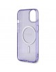 Guess iPhone 14 Plus / 15 Plus Hülle Case Cover MagSafe Glitter Lila Violett