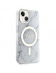 Guess iPhone 14 Plus / 15 Plus Case Cover MagSafe Marble White
