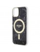 Guess iPhone 14 Plus / 15 Plus Case Cover MagSafe Marble Black