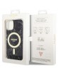 Guess iPhone 14 Plus / 15 Plus Case Cover MagSafe Marble Black