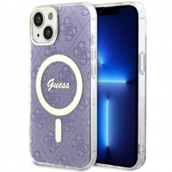Guess iPhone 14 Hülle Case Cover MagSafe 4G Lila Violett