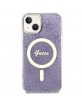 Guess iPhone 14 Hülle Case Cover MagSafe 4G Lila Violett
