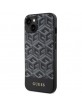 Guess iPhone 14 / 15 / 13 Case Cover MagSafe G Cube Stripes Black