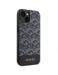 Guess iPhone 14 / 15 / 13 Case Cover MagSafe G Cube Stripes Black