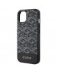 Guess iPhone 14 / 15 / 13 Case Cover MagSafe G Cube Stripes Black