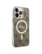Guess iPhone 14 Pro Max Hülle Case Cover MagSafe 4G Braun