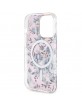 Guess iPhone 14 Pro Max Case Cover MagSafe Flower Pink