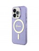 Guess iPhone 14 Pro Max Case Cover MagSafe Glitter Purple