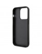 Karl Lagerfeld iPhone 14 Pro Hülle Case Silikon Rubber Ikonik 3D Schwarz