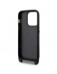 Karl Lagerfeld iPhone 14 Pro Case Crossbody Karl Choupette Strap Card Slot Black