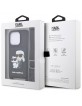 Karl Lagerfeld iPhone 14 Pro Case Crossbody Karl Choupette Strap Card Slot Black