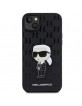 Karl Lagerfeld iPhone 14 Plus Case Saffiano Ikonik Black