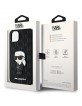 Karl Lagerfeld iPhone 14 Plus Case Saffiano Ikonik Black