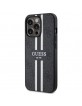 Guess iPhone 13 Pro Max Hülle Case Cover MagSafe 4G Printed Stripes Schwarz