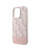 Guess iPhone 14 Pro Case Cover MagSafe G Cube Stripes Pink