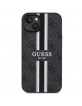 Guess iPhone 14 Plus Case Cover MagSafe 4G Printed Stripes Black