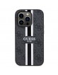 Guess iPhone 14 Pro Max Case Cover MagSafe 4G Printed Stripes Black