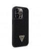 Guess iPhone 14 Pro Hülle Case Cover Strass Triangle Schwarz