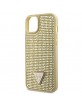 Guess iPhone 14 Plus Hülle Case Cover Strass Triangle Gold