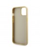 Guess iPhone 14 Plus Hülle Case Cover Strass Triangle Gold