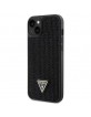 Guess iPhone 14 Plus / 15 Plus Hülle Case Cover Strass Triangle Schwarz