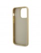 Guess iPhone 14 Pro Max Hülle Case Cover Strass Triangle Gold