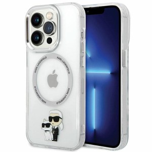 Karl Lagerfeld iPhone 13 Pro Magsafe Case Cover Karl & Choupette Clear
