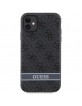 Guess iPhone 11 Case Cover 4G Stripe Grey