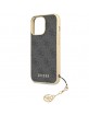 Guess iPhone 14 Pro Hülle Case Cover 4G Charms Grau