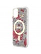 Guess iPhone 11 Case Cover MagSafe Flower Green