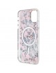 Guess iPhone 11 Case Cover MagSafe Flower Pink