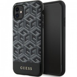 Guess iPhone 11 Case Cover MagSafe G Cube Stripes Black