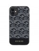 Guess iPhone 11 Case Cover MagSafe G Cube Stripes Black