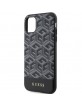 Guess iPhone 11 Hülle Case Cover MagSafe G Cube Stripes Schwarz