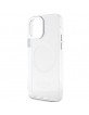 Guess iPhone 12 / 12 Pro Magsafe Hülle Case Metal Outline Silber