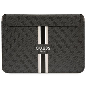 Guess Notebook / Tablet 14" Hülle Sleeve 4G Printed Stripes Schwarz
