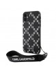 Karl Lagerfeld iPhone 11 Case Cover Monogram Losange Saffiano Black
