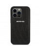 AMG Mercedes iPhone 14 Pro Hülle MagSafe Case Echtleder Curved Lines schwarz