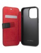Ferrari iPhone 13 Pro Tasche Book Case Perforiert Curved Line Schwarz