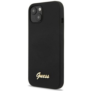 Guess iPhone 13 Case Cover Silicone Vintage Logo Black