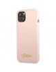 Guess iPhone 13 Case Cover Silicone Vintage Logo Pink